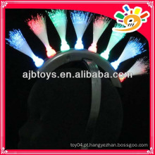 8 luzes piscando brinquedos hairpin fibra óptica